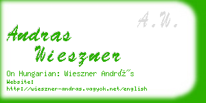 andras wieszner business card